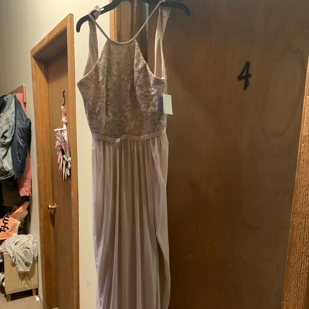 David’s Bridal Lace Bridesmaid Dress